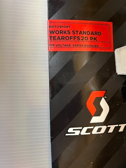 Scott USA Works Tearoffs 20 pk for Scott Voltage Series Goggles | eBay