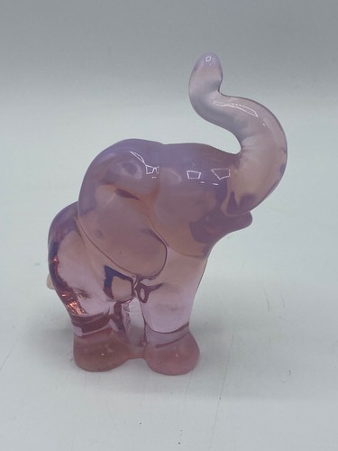 Fenton Elephant Pink Glass Figure 3 3/4" tall (P) - Picture 5 of 8