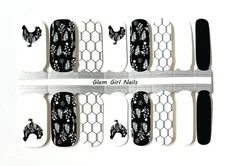Chicken Coop Nail polish strips / Nail Wraps / Nail Stickers