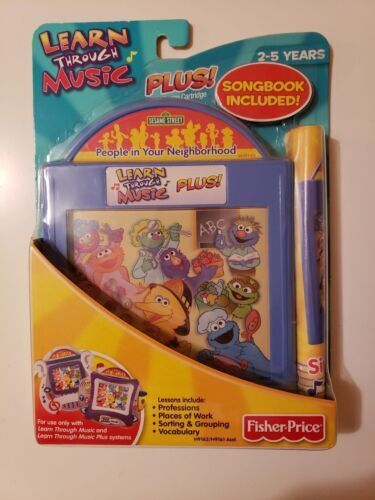 Lot of 4 Fisher Price Learn Through Music Plus Cartridges ONLY!!!