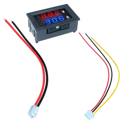 Amp Voltage Dc Panel Volt Current Meter Voltage Tester 10A Voltmeter Ammeter