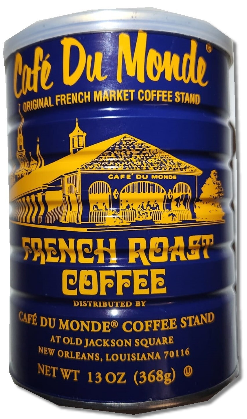 Cafe Du Monde French Market Dark Roasted Ground Coffee 13 Ounce
