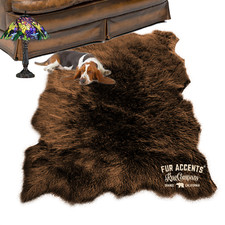 Faux Fur Area Rug , Sheepskin Shape, Plush Shag, All Sizes, Colors, Made in USA