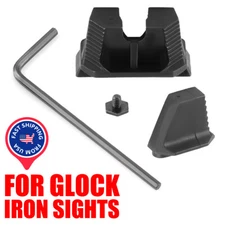 Industries Stainless Steel Co-Witness Height Front & Rear Sights for Most Glock