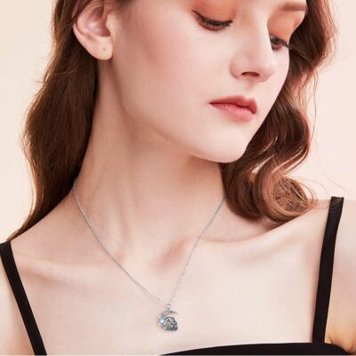 Wolf Pendant Necklace – 925 Sterling Silver Jewelry Gift For Women