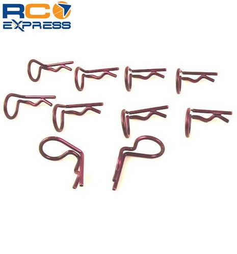 Hot Racing Body Clips with 90 Degree Bend (10)(Purple) AC01B07 ...