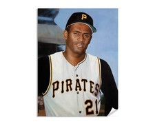 Roberto Clemente Pittsburgh Pirates MLB Baseball 1st First Base Art Print 1RiOil