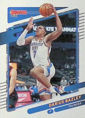 2021-22 Donruss NBA Basketball Card OKC Oklahoma City Thunder Darius Bazley
