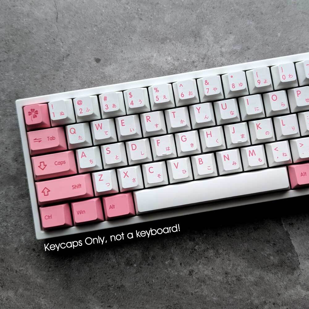 Red and Pink Keycaps
