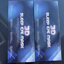 Lot Of 2 Black eye mask sleep 3d For Men Women, Travel, Yoga, Nap. Free Shipping