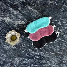 Soft Comfortable Luxury Cotton Velvet Eye Mask for Travel/Sleep (Handmade) Gift