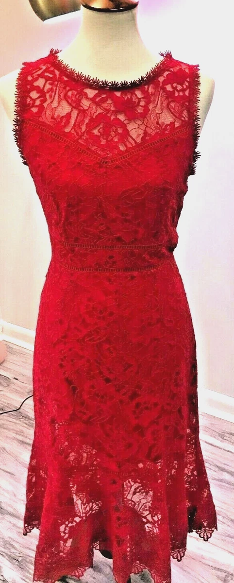 Nordstrom red hotsell lace dress