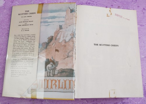 The Scottish Chiefs by Jane Porter HC DJ 1956 Illustrated Book Scribner Vintage - Picture 5 of 17