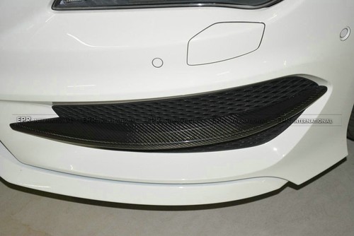 Parachoques delantero de carbono Canards medio complemento para Mercedes Benz clase CLA W117 14-16 - Imagen 4 de 4