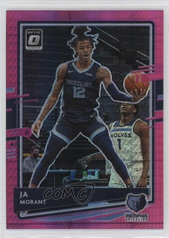 2020-21 Panini Donruss Optic Hyper Pink Prizm Ja Morant #117