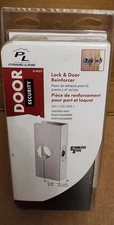 Prime Line 1-3/4 in. x 9 in. Thick Solid Stainless Steel Lock  Door Reinforcer.
