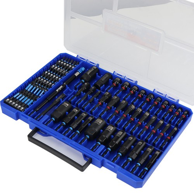 #ad 80PC Magnetic Impact Nut Driver Screwdriver Adapter Set MM Inch 1 4 Quick Change $44.99