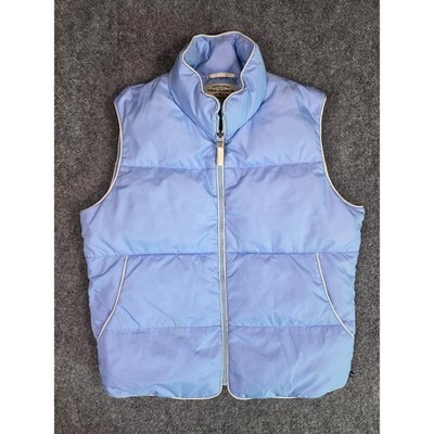 Vintage Ralph Lauren Polo Jeans Co Down Puffer Vest Baby Blue Size M Duck Down