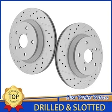285mm Rear Drilled Disc Brake Rotors For 2019 - 2022 Subaru Forester