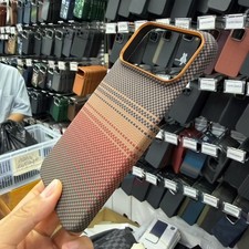 Magnetic Real Aramid Carbon Fiber Case For iPhone 17 Pro Max 17 Pro Back Cover