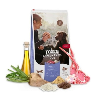 MERA Dog Pure Sens. Adult Lamb Rice Trockenfutter empfindliche Hunde 12,5 kg