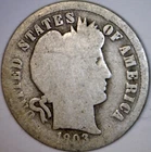 1903o Barber Dime SILVER Coin BETTER DT. New Orleans 'O' Mint Mark LOT #2    NR
