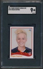 2011 Panini Women's World Cup Album Stickers Megan Rapinoe #192 SGC 9 MINT