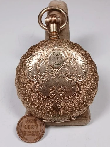 Working Antique 1885 Elgin Grade 82 GM Wheeler 18s Pocket Watch Scalloped Case
