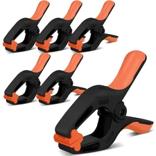 6-Pack Spring Clamps Heavy Duty, 7-inch Large Plastic Clamps for Crafts with ...