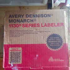 Avery Dennison Monarch 1130 Series Manual Portable Labeler, Gray/Red Plastic
