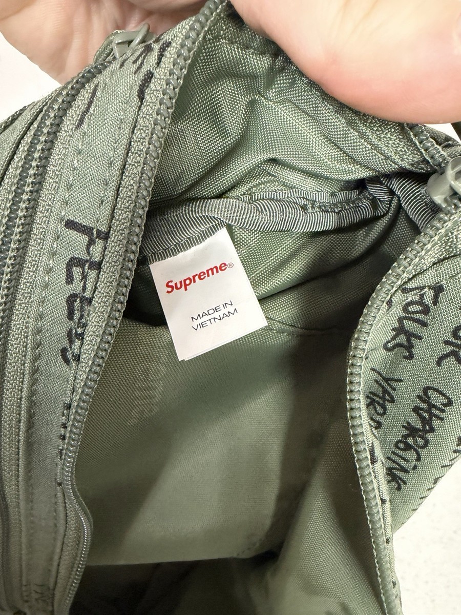 SS23 Supreme Field Waist Bag Belt Pack Olive Gonz Water Resistant