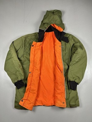 Sears Ted Williams Hunting Jacket Mens L Orange ODG Reversible