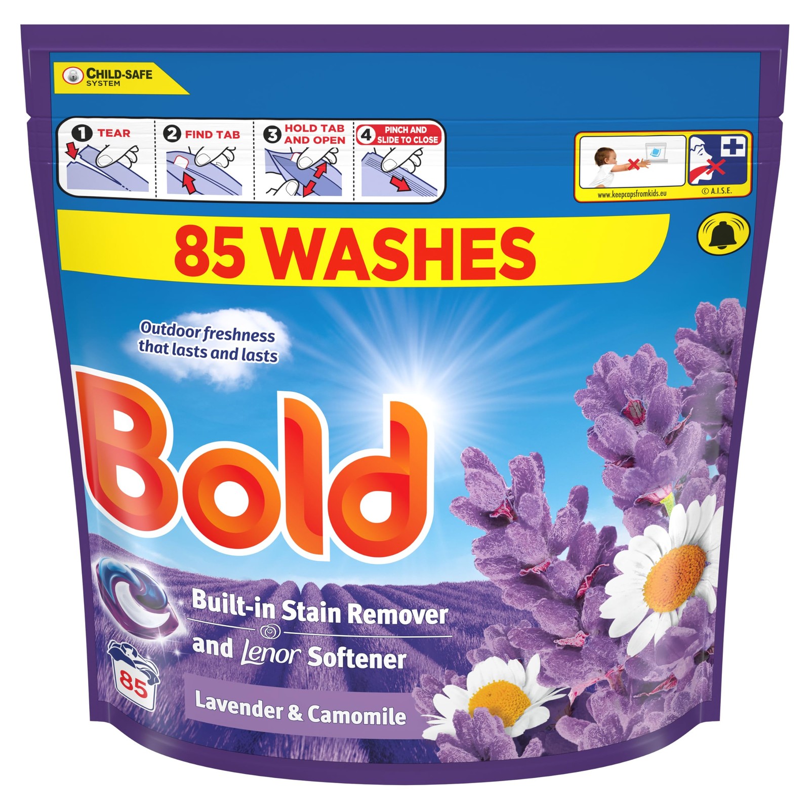Bold Pods Washing Liquid Capsules 85 Washes, Lavender And Camomile - Image 2