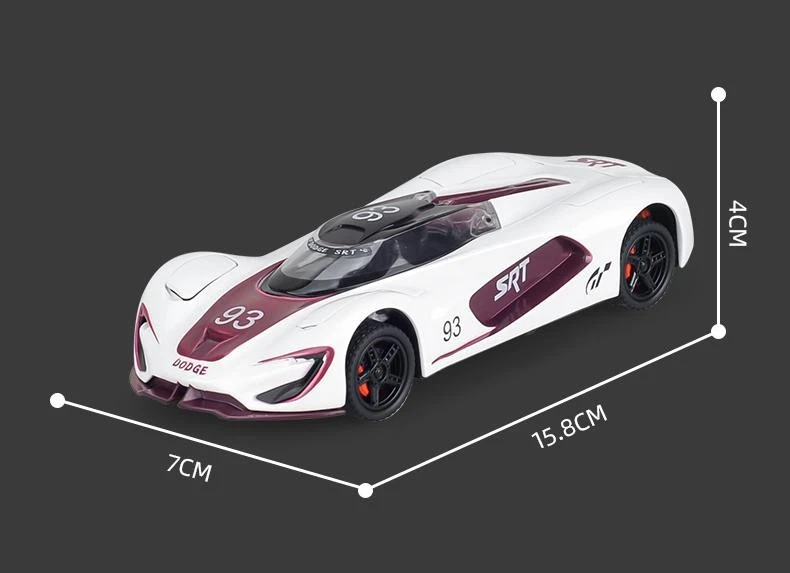 Литая модель автомобиля Dodge Tomahawk SRT V10 Concept масштаб 1:32 игрушка со звуком и светом - Изображение 2 из 4