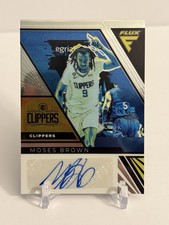 Moses Brown 2022-23 Panini Flux Flux Signatures #FS-MBR Auto LA CLIPPERS