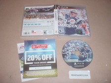 MADDEN NFL 17 football game complete in case w/ manual- Sony Playstation 3 PS3