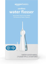 Hydroclean Cordless Water Flosser, 1 Water Flosser Handle, 2 Flosser Tips, 2 AA