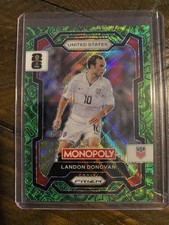 Landon Donovan 2026 Monopoly FIFA World Cup Prizm Green Wave Refractor SP USA