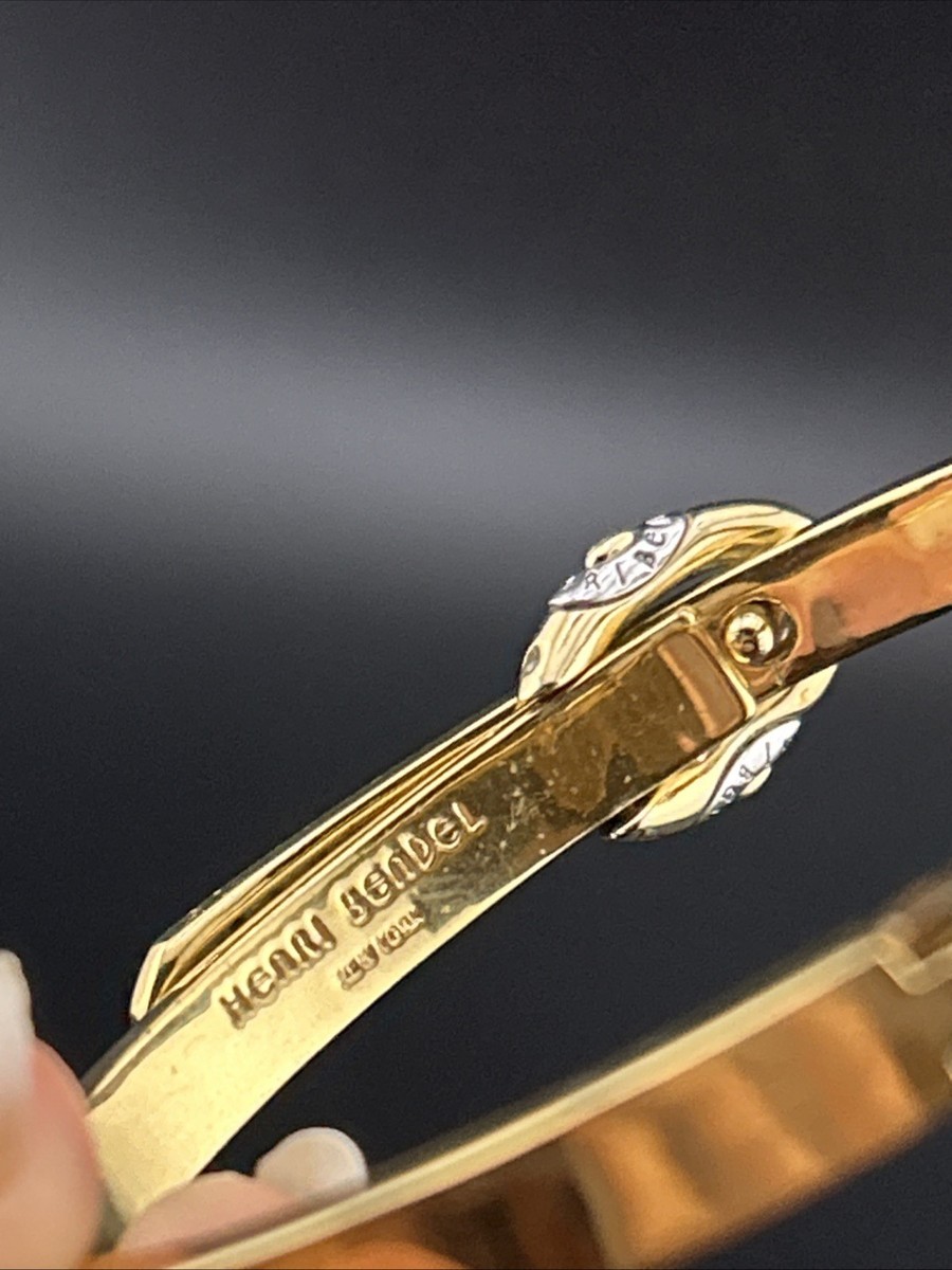 Henri Bendel Gold Tone Belt Buckle Bangle Bracelet | eBay