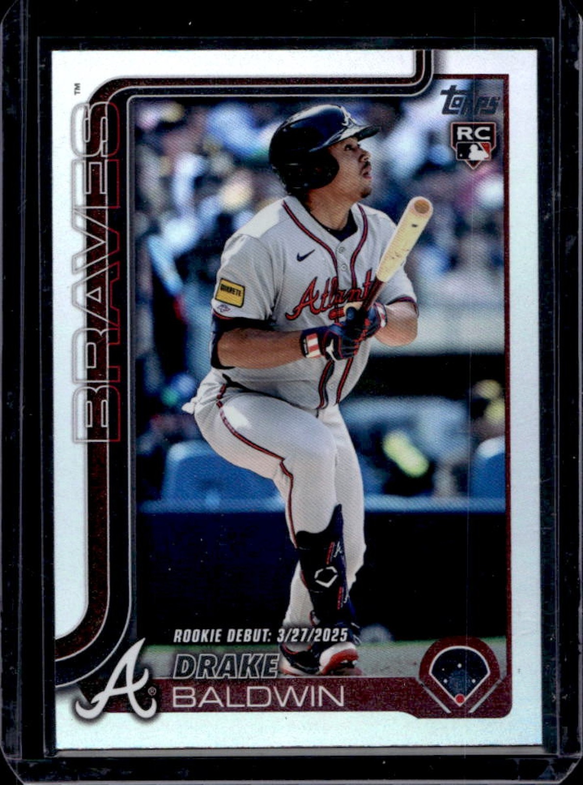 2025 Topps Update Drake Baldwin RC Rainbow Foil Rookie Debut #US113 Braves