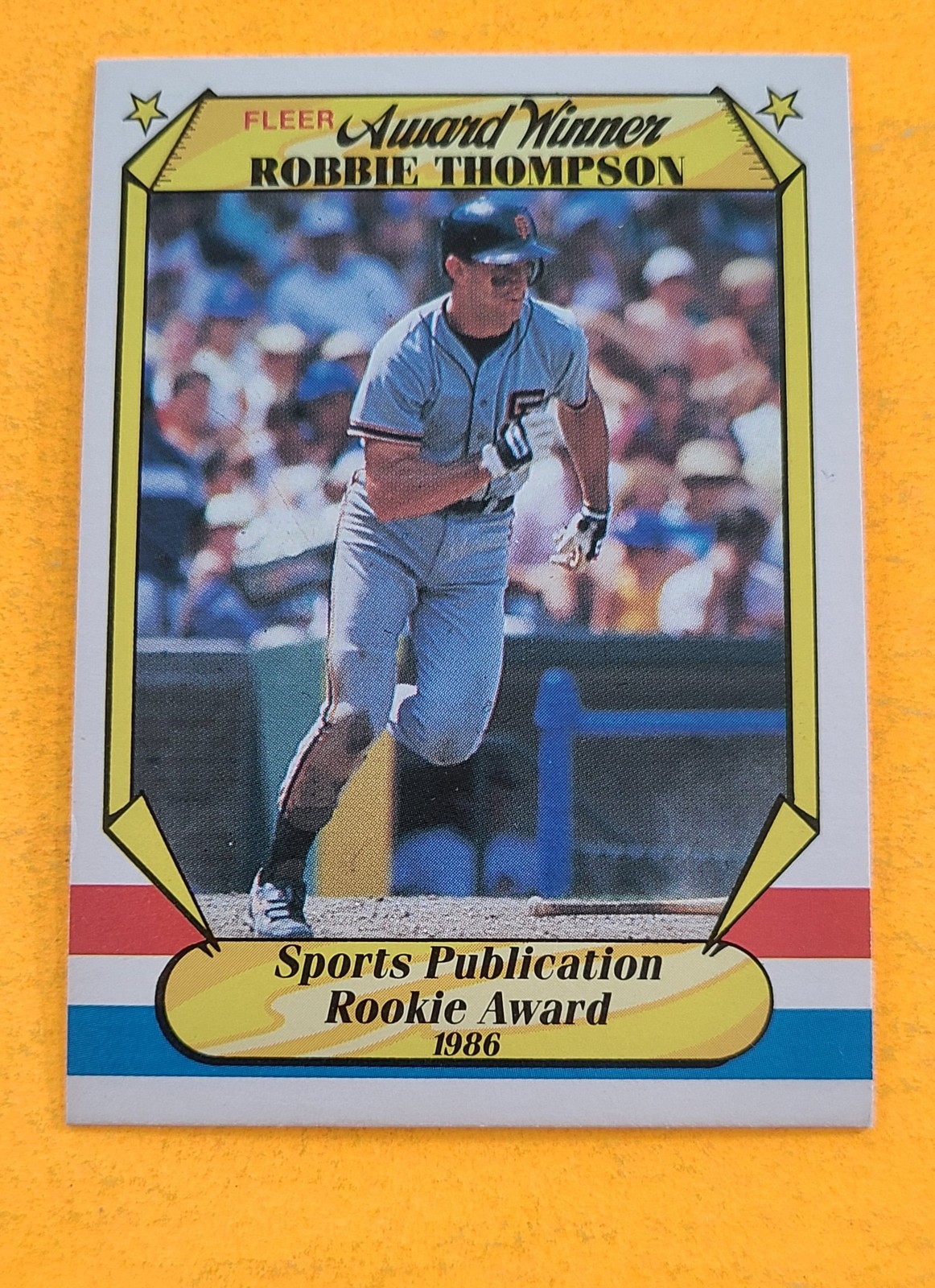 1987 Fleer Award Winners #39 Rob Thompson