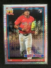 Jhostynxon Garcia Boston Red Sox 2026 Topps Chrome RC Silver Mojo Prizm 91C-23