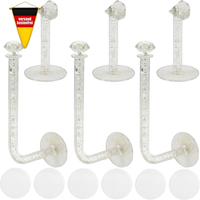 Schmuck- Und Haarbandhalter Set 6 StüCk Selbstklebend, Platzsparend, Transparent