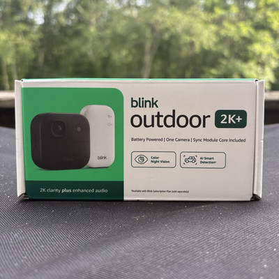 Blink Outdoor 2K+ 1-Cam Wireless Wi-Fi System w/ Sync Module, 2-Way, CNV