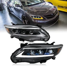 Full LED Headlights Assembly For Toyota Corolla 2011 2012 2013 Sedan Front Light