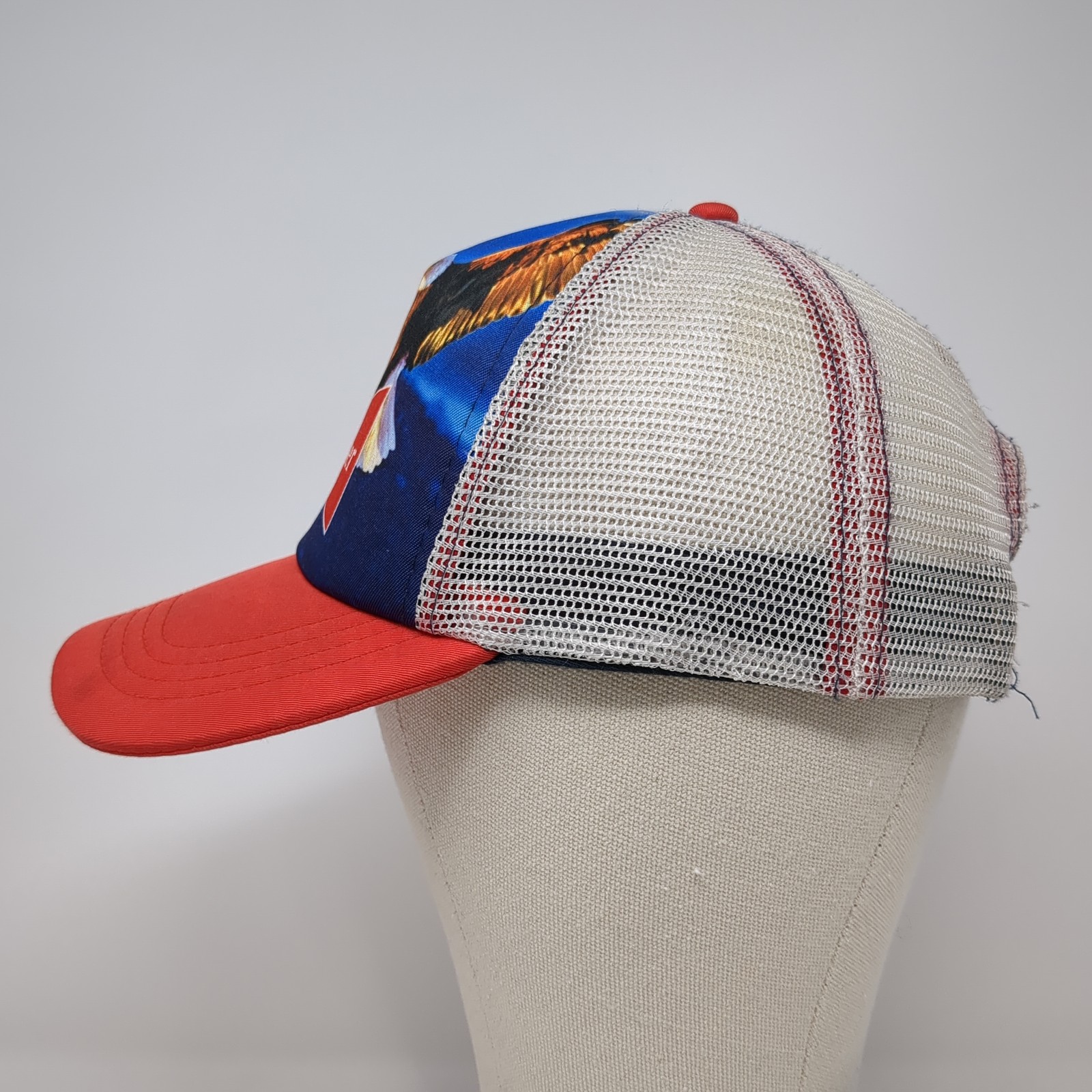 Budweiser Eagle Snapback Mesh Back Trucker Hat Mu… - image 3