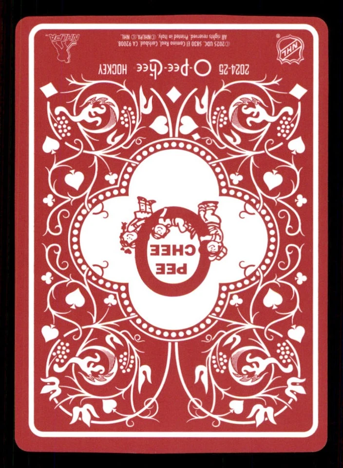 2024-25 O-Pee-Chee Playing Cards #4SPADES Leo Carlsson - Image 2 of 2