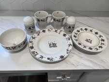 Disney Winnie the Pooh Plates, Bowls, Cups, Salt/Pepper Shakers 8 Pc Set