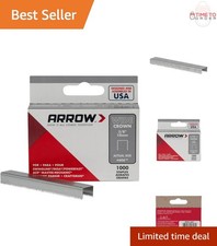 Heavy Duty Wide Crown Staples 3/8 Inch for Upholstery Crafts Repairs 1000 pack