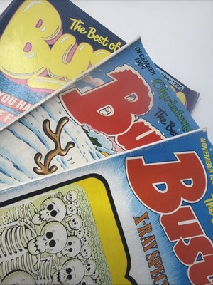 3 x THE BEST OF BUSTER MONTHLY NOVEMBER/DECEMBER 1989 - NOVEMBER 1990 Vtg Issues
